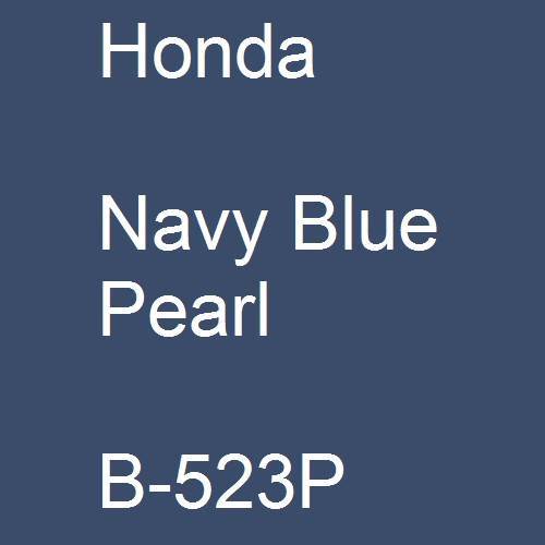 Honda, Navy Blue Pearl, B-523P.